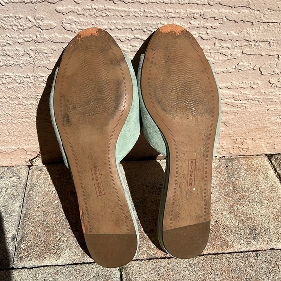 Steven by Steve Madden Sensai Green Suede Sandals Slides Open Toe Mule Size 8 - Picture 8 of 10